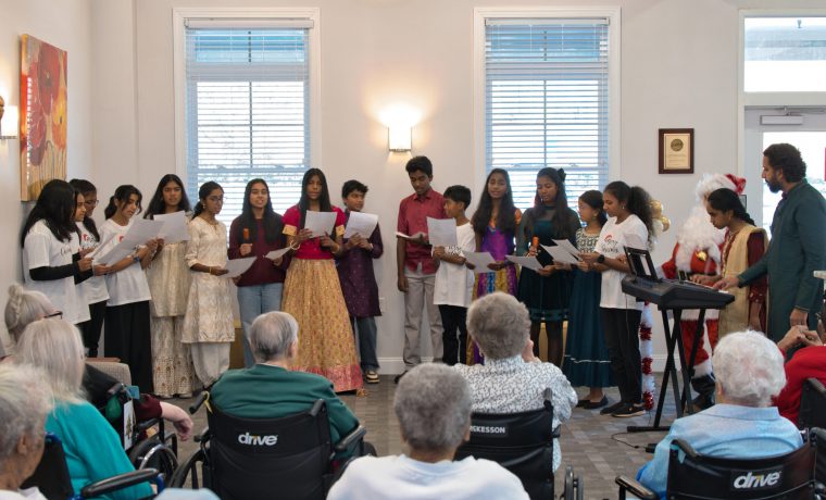 Volunteering at BellaRose Nursing Home