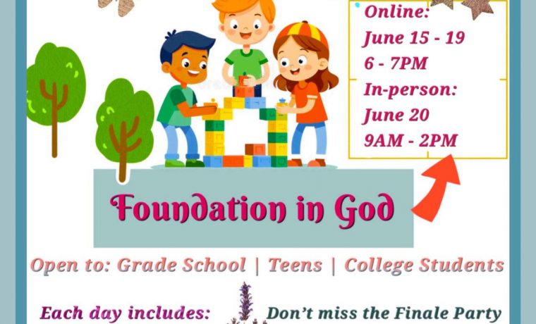 Vacation Bible School 2026 – Foundation in God